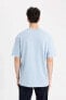 Erkek T-shirt C5277ax/be524 Lt.blue