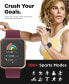 ფოტო #4 პროდუქტის Unisex Air 4 Jillian Michaels Silicone Strap Smartwatch 41mm