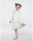 ფოტო #3 პროდუქტის Little Girls Super Soft Brushed Mock Neck Top Off White - Toddler|Child