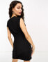 Фото #4 товара ASOS DESIGN Petite twist front mini dress in black