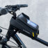 Фото #8 товара Велосипедная сумка на руль с чехлом для телефона 1 литр черная Wozinsky WBB25BK