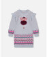 Фото #1 товара Big Girls Intarsia Knit Dress Light Blue