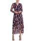 Women's Printed Maxi Wrap Dress