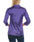 Leggiadro Sunburst Silk-Blend Top Women's Purple 2