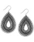 ფოტო #3 პროდუქტის Silver-Tone Tribal Teardrop Earrings