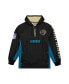 Фото #2 товара Men's Black Distressed Jacksonville Jaguars Team OG 2.0 Anorak Vintage-Like Logo Quarter-Zip Windbreaker Jacket