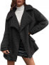 Фото #1 товара Xmiral Women's long sleeve winter warm plush sweatshirt casual plain coats