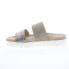 Фото #3 товара Gabor 43-740-31 Womens Brown Suede Strap Slides Sandals Shoes 36