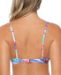 Juniors' Moonshine Push-Up Printed Bikini Top