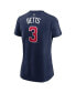 Women's Mookie Betts Navy USA Baseball 2023 World Baseball Classic Name and Number T-shirt Синий, S - фото #4