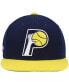 ფოტო #4 პროდუქტის Men's Navy, Gold Indiana Pacers Hardwood Classics Core Side Snapback Hat