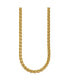 Polished Yellow IP-plated Spiga 6mm Chain Necklace