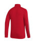 Фото #3 товара Men's Red Detroit Red Wings Raglan Full-Zip Track Jacket