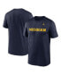 Фото #1 товара Men's Navy Michigan Wolverines Primetime Legend Wordmark T-Shirt