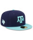 ფოტო #1 პროდუქტის Men's Navy, Light Blue Texas A&M Aggies 59FIFTY Fitted Hat