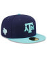 Головной убор для мужчин New Era Texas A&M Aggies 59FIFTY Кепка сшитая фирмы Синий, Голубой Navy, Light Blue, 7 1/2 - фото #1