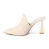 COCONUTS by Matisse Raina Embossed Pointed Toe Mules Womens Beige Dress Casual R