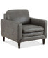 CLOSEOUT! Locasta 35" Tufted Leather Arm Chair, Created for Macy's