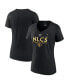 ფოტო #4 პროდუქტის Women's Black San Diego Padres 2022 Division Series Winner Locker Room V-Neck T-shirt