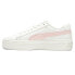 Фото #3 товара Puma Smash V3 Platform Lace Up Womens White Sneakers Casual Shoes 39075805