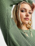 Фото #7 товара JJXX ribbed knit crew neck jumper in green