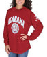 Фото #1 товара Women's Crimson Alabama Crimson Tide Edith Long Sleeve Oversized Top