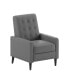 Фото #2 товара Darcy Recliner Chair Mid-Century Modern Tufted Upholstery Ergonomic Push Back Living Room Recliner