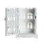 Фото #3 товара Фонарь DKD Home Decor Отделка состаренная Белый Серый Деревянный Стеклянный Средиземноморье 19 x 19 x 51 cm