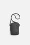 RUBBERISED MINI CROSSBODY BAG