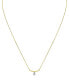 Фото #3 товара Sirena diamond Dangle Curved Bar 18" Pendant Necklace (1/3 ct. t.w.) in 14k Two-Tone Gold