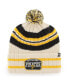 Фото #2 товара Men's Natural Pittsburgh Pirates Home Patch Cuffed Knit Hat with Pom