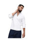 Фото #1 товара Men's Chalk White Embossed Micro Check Shirt