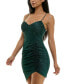 ფოტო #3 პროდუქტის Juniors' Glitter Sweetheart Mini Dress