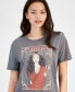 ფოტო #3 პროდუქტის Juniors' Virgo Graphic-Print Crewneck Tee