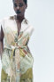 Фото #3 товара Платье-рубашка с принтом — zw collection ZARA
