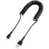Фото #2 товара StarTech.com 1m (3ft) USB to Lightning Cable - MFi Certified - Coiled iPhone Charger Cable - Black - Durable TPE Jacket Aramid Fiber - Heavy Duty Coil Lightning Cable - 1 m - Lightning - USB A - Male - Male - Black