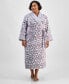 ფოტო #1 პროდუქტის Plus Size Long Embossed Plush Robe, Created for Macy's