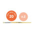 MILAN Polybag 12 Short Bristle Paintbrushes For Stencilling Series 20 Nº 2