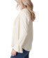 Фото #3 товара Women's Cecily Pleated Button-Down Tie-Front Blouse