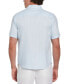 ფოტო #2 პროდუქტის Men's Dobby Short Sleeve Button-Front Striped Shirt