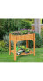 8 Grids Wood Elevated Garden Planter Box Kit with Liner and Shelf