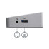 Фото #9 товара StarTech.com Triple Monitor 4K USB-C Dock with 5x USB 3.0 Ports - Wired - USB 3.2 Gen 1 (3.1 Gen 1) Type-C - 3.5 mm - 10,100,1000 Mbit/s - IEEE 802.3 - IEEE 802.3ab - IEEE 802.3u - Black - Silver