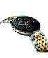 ფოტო #2 პროდუქტის Women's Swiss Florence Classic Diamond Accent Two Tone Stainless Steel Bracelet Watch 30mm
