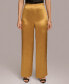 ფოტო #1 პროდუქტის Women's Wide-Leg Satin Pants