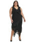 Фото #1 товара Plus Size Ruffled Midi Dress