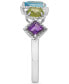 ფოტო #5 პროდუქტის Multi-Gemstone (1-1/4 ct. t.w.) Ring in Sterling Silver