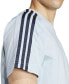 Фото #4 товара Men's Essentials 3-Stripes Regular-Fit Logo Graphic T-Shirt