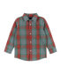 ფოტო #4 პროდუქტის Toddler Boys Toddler/Child Holiday Check Buttondown w/Vest Set