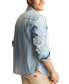 Фото #2 товара Men's Western Vintage-Inspired Long Sleeve Denim Shirt