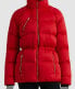 Lauren Ralph Lauren Stand Collar Puffer Jacket Lipstick Red S